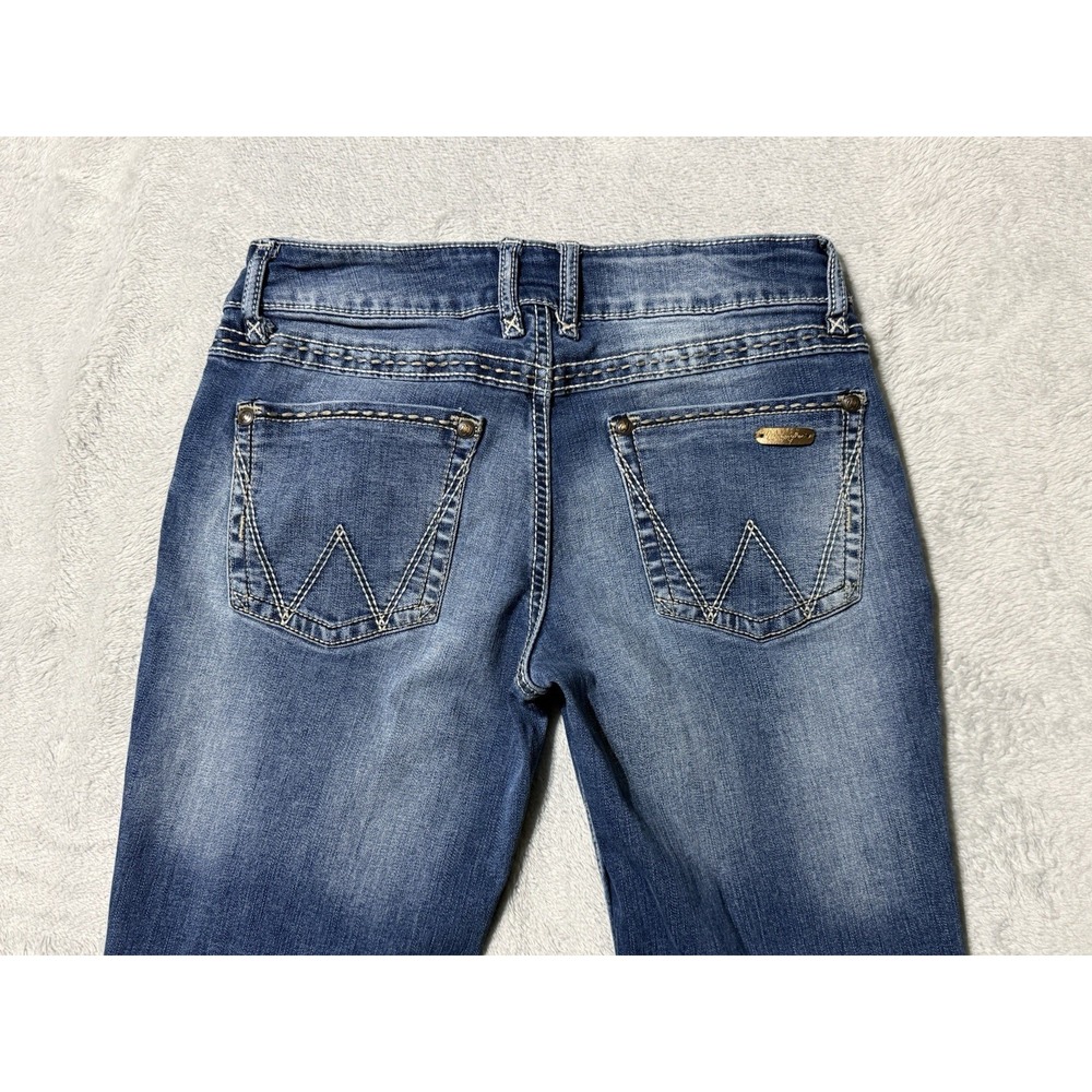 Wrangler Jeans Womens 27x28 Blue Bootcut Medium Wash Western Denim